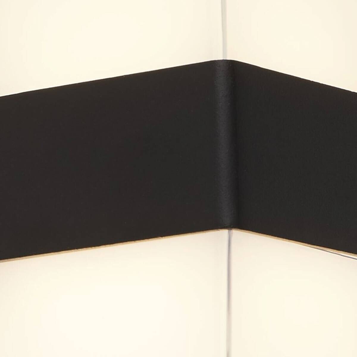LED-Außenwandleuchte schwarz weiß klar B/H/T: ca. 10x13x11 cm