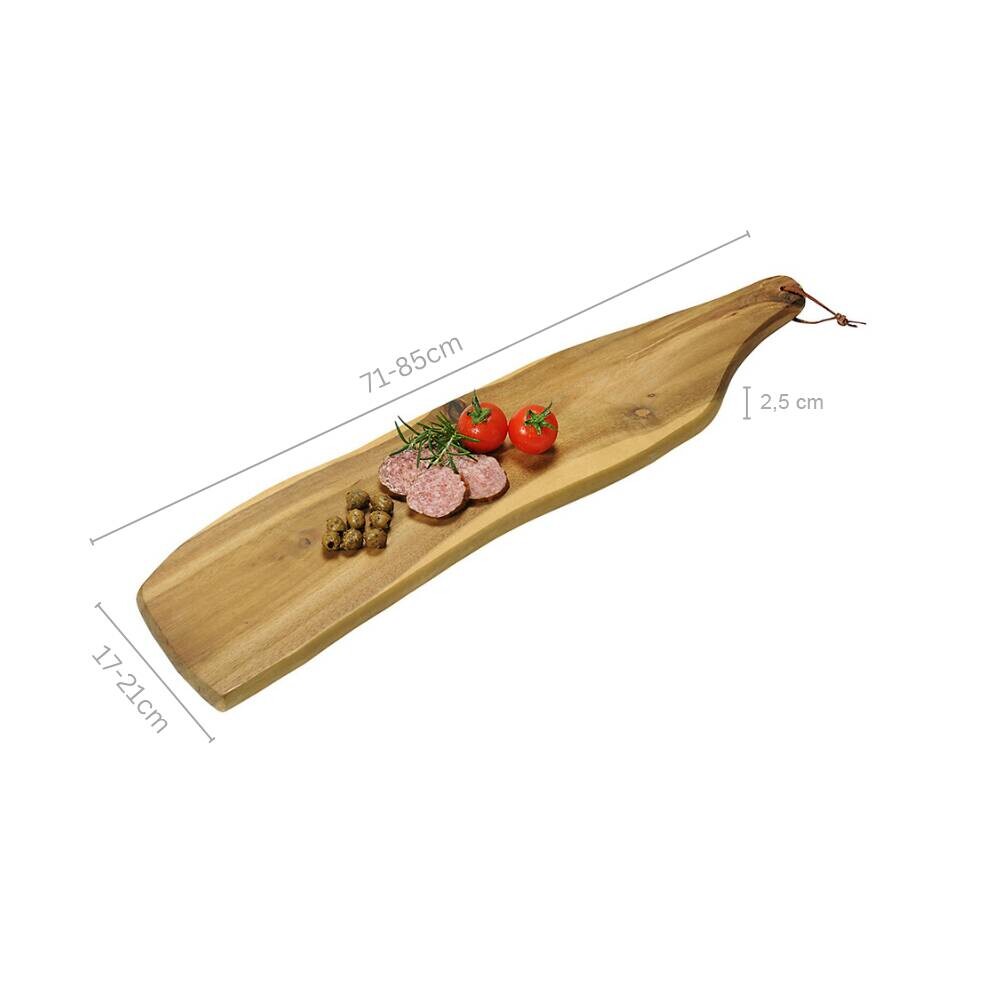 Kesper Servierbrett natur Akazie B/H/L: ca. 21x85x25 cm