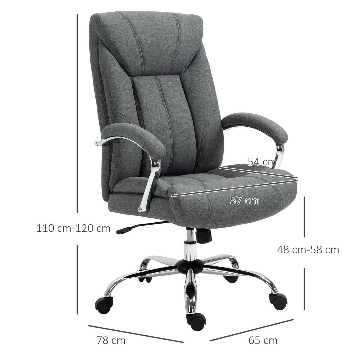 Drehstuhl 921-472V80GY grau