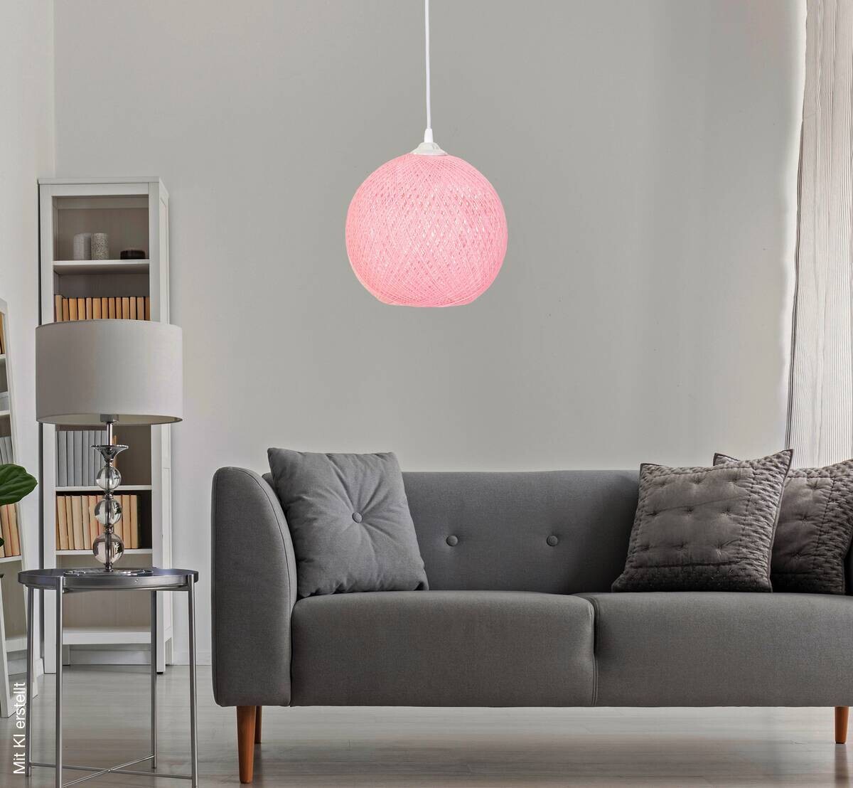 Opviq Pendelleuchte weiß rosa B/H/T/L/D: ca. 24x55x24x24x24 cm E27 1 Brennstellen