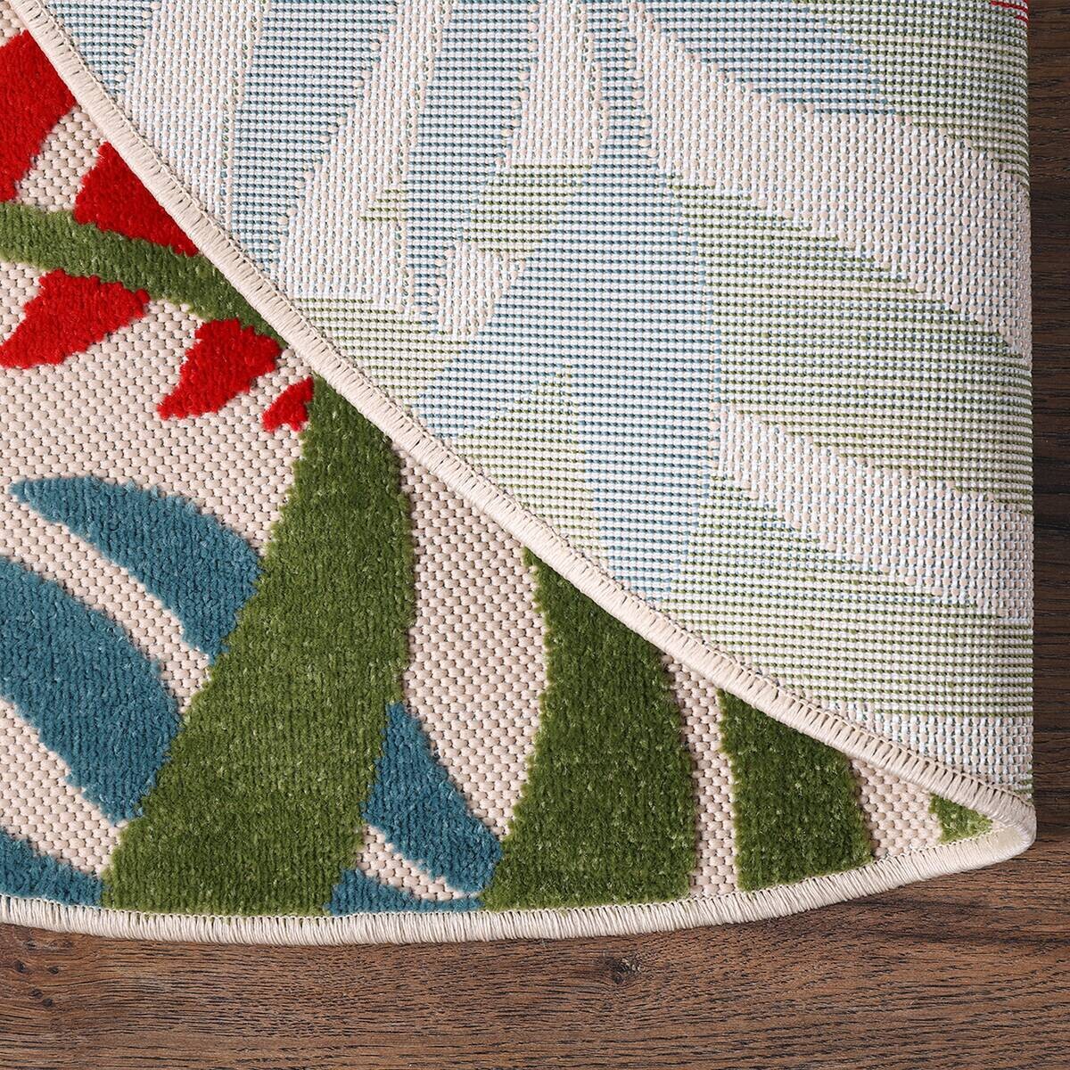 Sanat Outdoorteppich FLORAL bunt B/L: ca. 150x150 cm