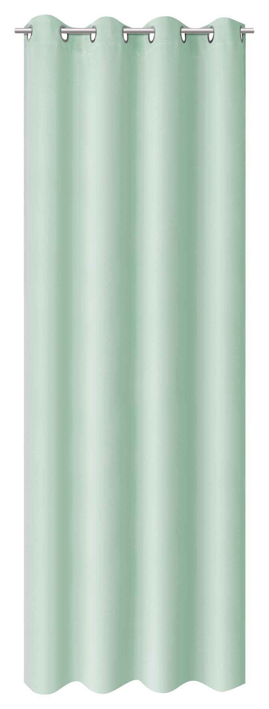 ACUS design collection Ösenvorhang Barnaby salbei 100% Polyester B/L: ca. 140x235 cm