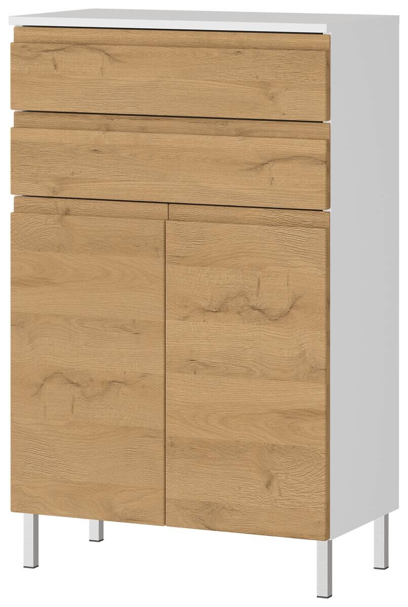 Kommode 4332-559 weiß Eiche Grand-Son Nachbildung B/H/T: ca. 60x97x34 cm