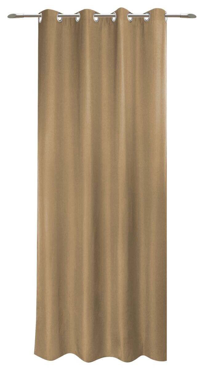 POCOline Ösenvorhang Sorrento Mocha Mousse 100% Polyester B/L: ca. 140x245 cm
