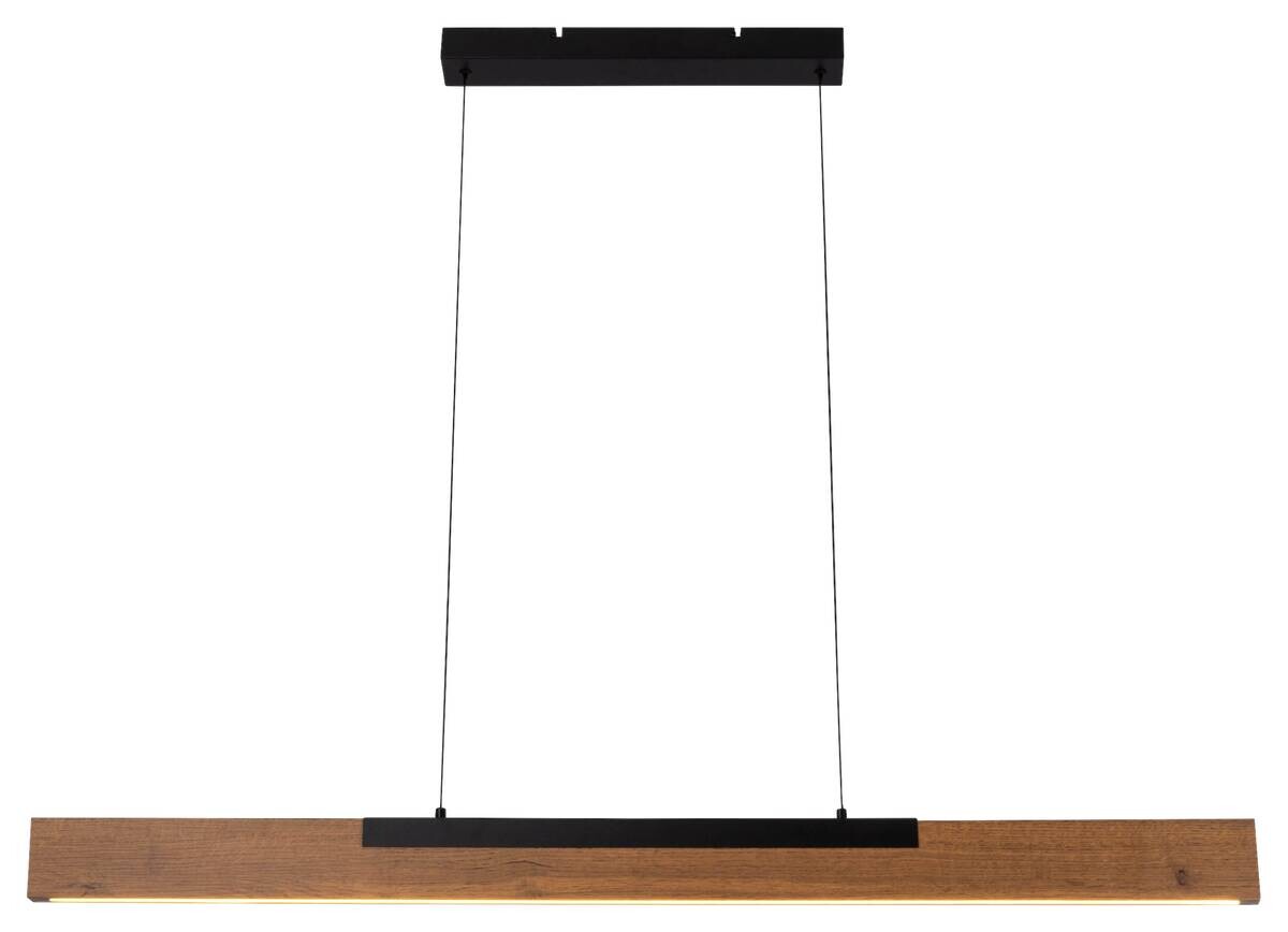 Näve Leuchten LED-Pendelleuchte braun Metall B/H/T: ca. 122,2x150x6 cm