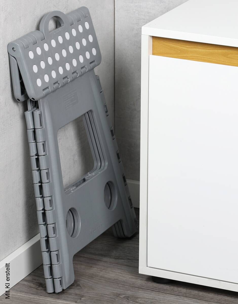 Klapphocker grau B/H/L: ca. 53x4,5x38,5 cm