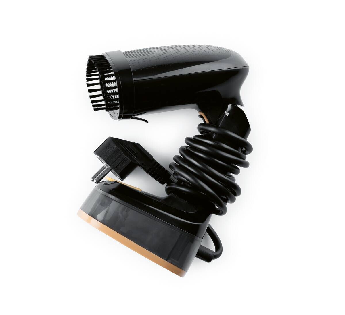 CLEANmaxx Dampfbürste 15272 schwarz Edelstahl Kunststoff B/H/L: ca. 11,5x19x16 cm