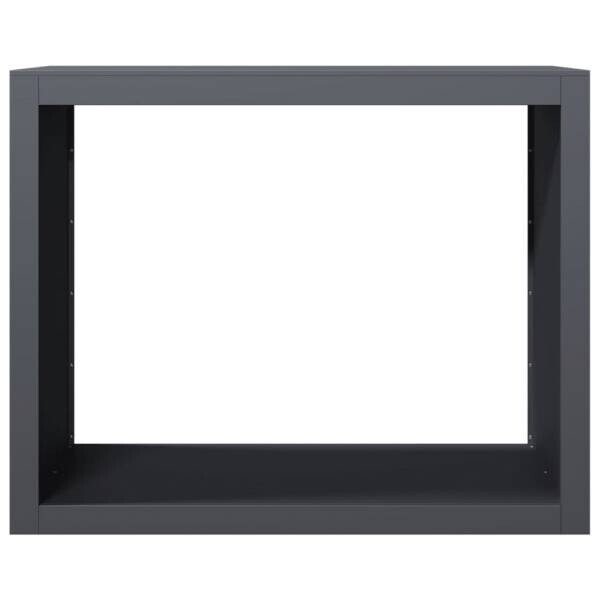 vidaXL Brennholzregal anthrazit B/H/L: ca. 40x80x100 cm