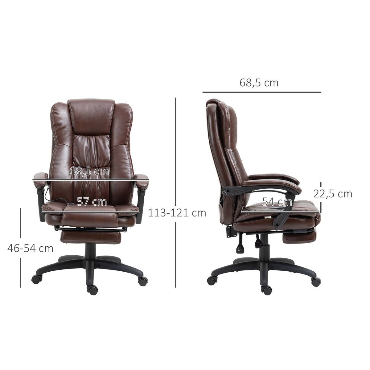 Drehstuhl 921-539V90BN braun