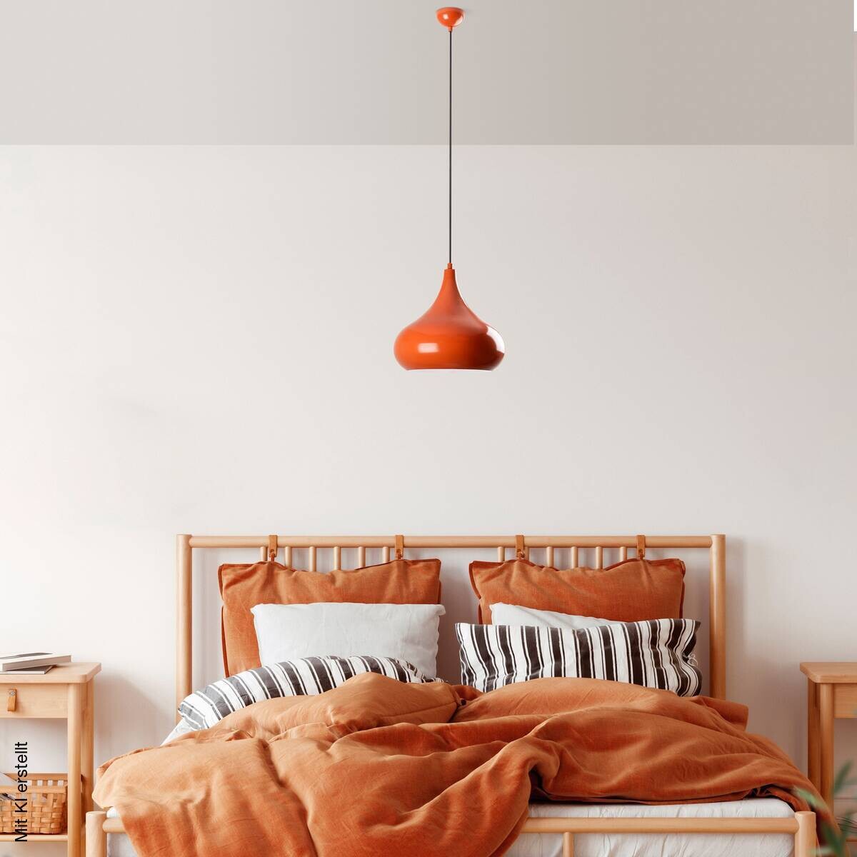 Opviq Pendelleuchte orange B/H/T: ca. 30x126x30 cm E27 1 Brennstellen