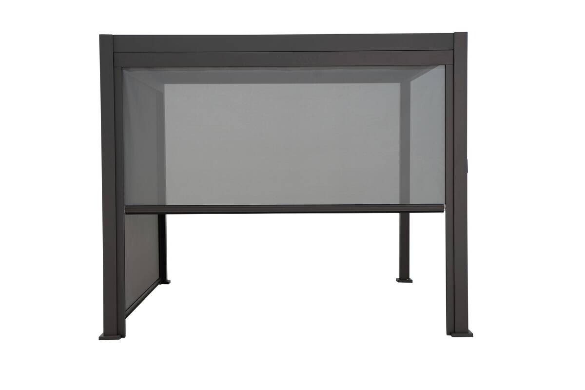 Mirador Sonnenrollo für Pergola Classic und Deluxe anthrazit Aluminium B/H/L: ca. 279,1x236,5x7 cm