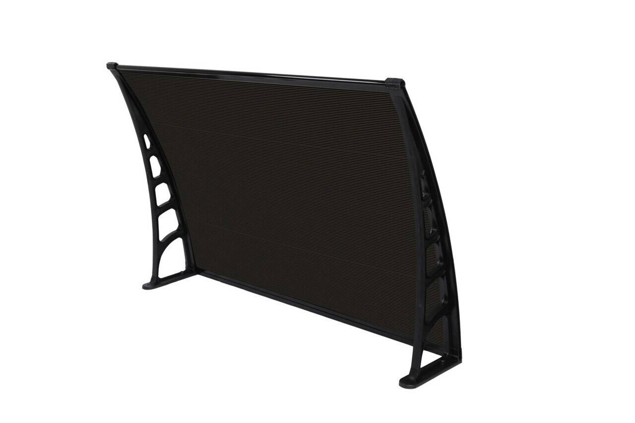 Brosplast Vordach Crocus schwarz B/H/T: ca. 120x23x80 cm