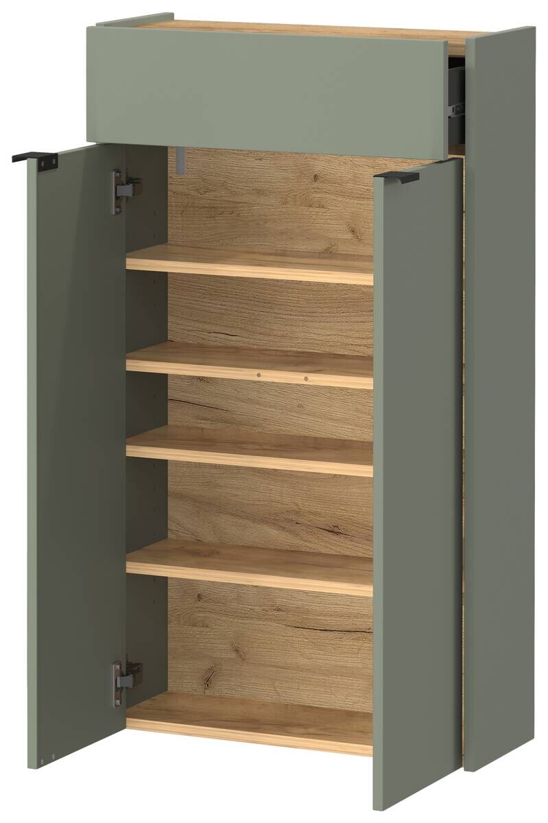 Garderobe 7936-629 grün Eiche Navarra Nachbildung B/H/T: ca. 56x200x22 cm
