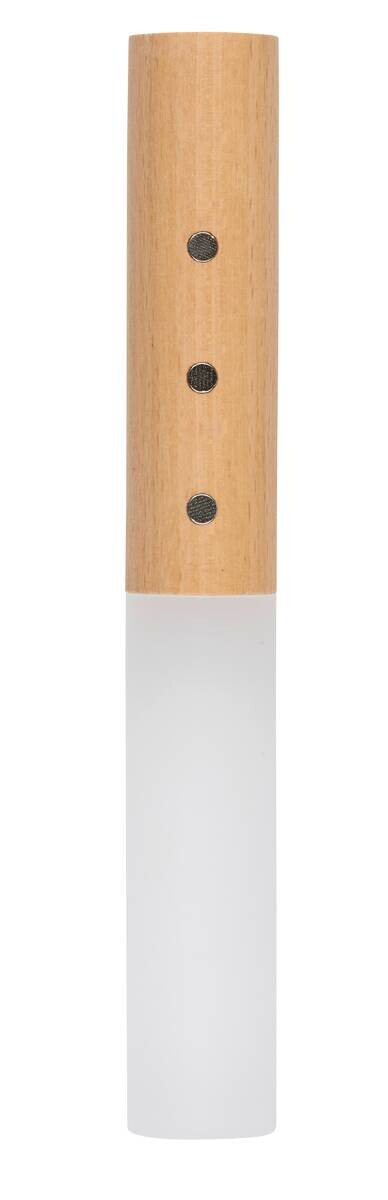 Grundig LED-Wandleuchte Portabel hellbraun dunkelbraun B/H/L: ca. 3x6x18 cm