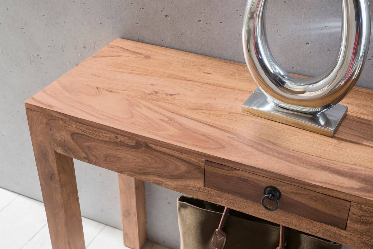 Konsolentisch natur Akazie B/H/T: ca. 120x76x40 cm