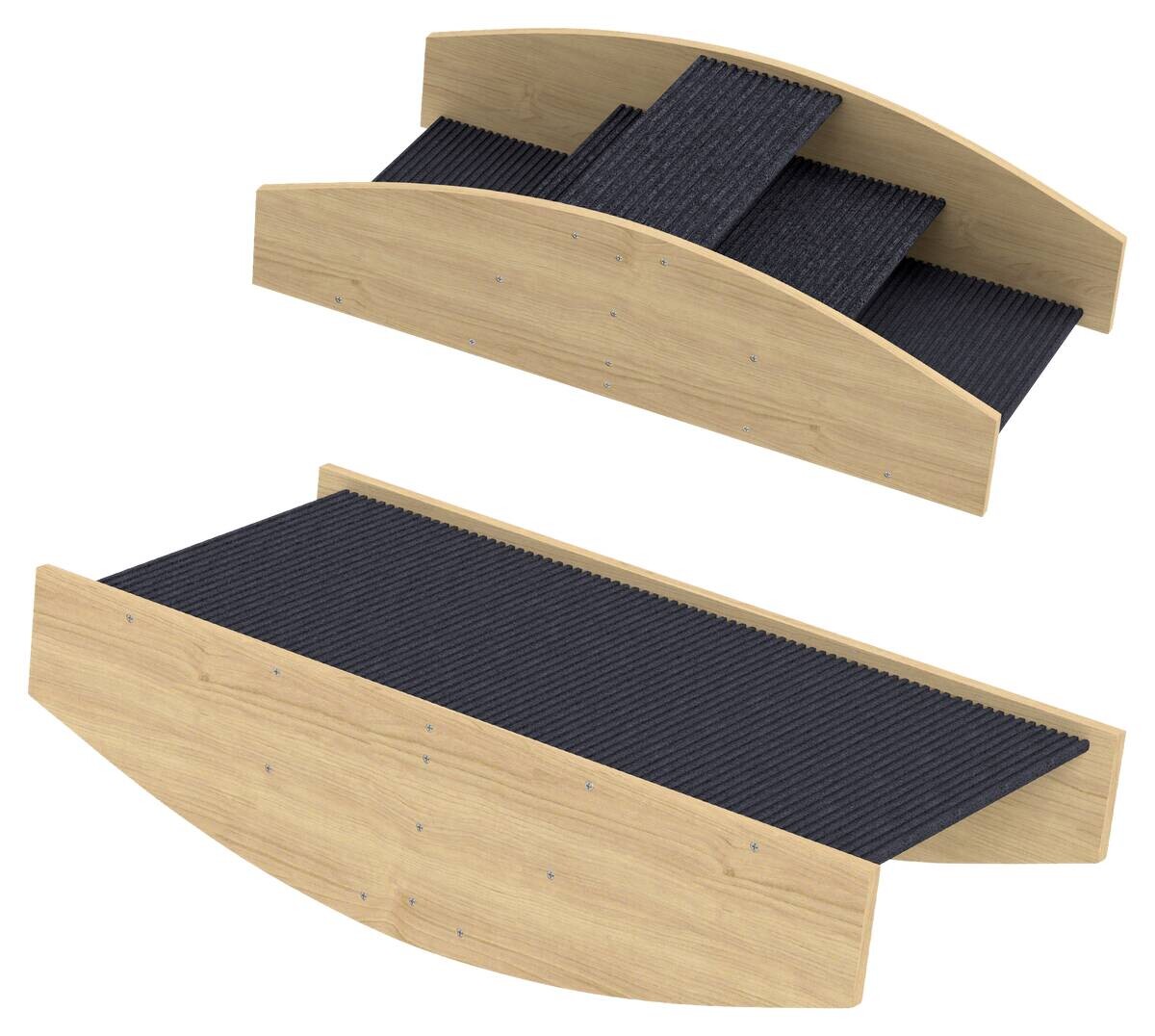 PawHut Hundewippe Holzoptik Holz B/H/L: ca. 39,5x20x80 cm