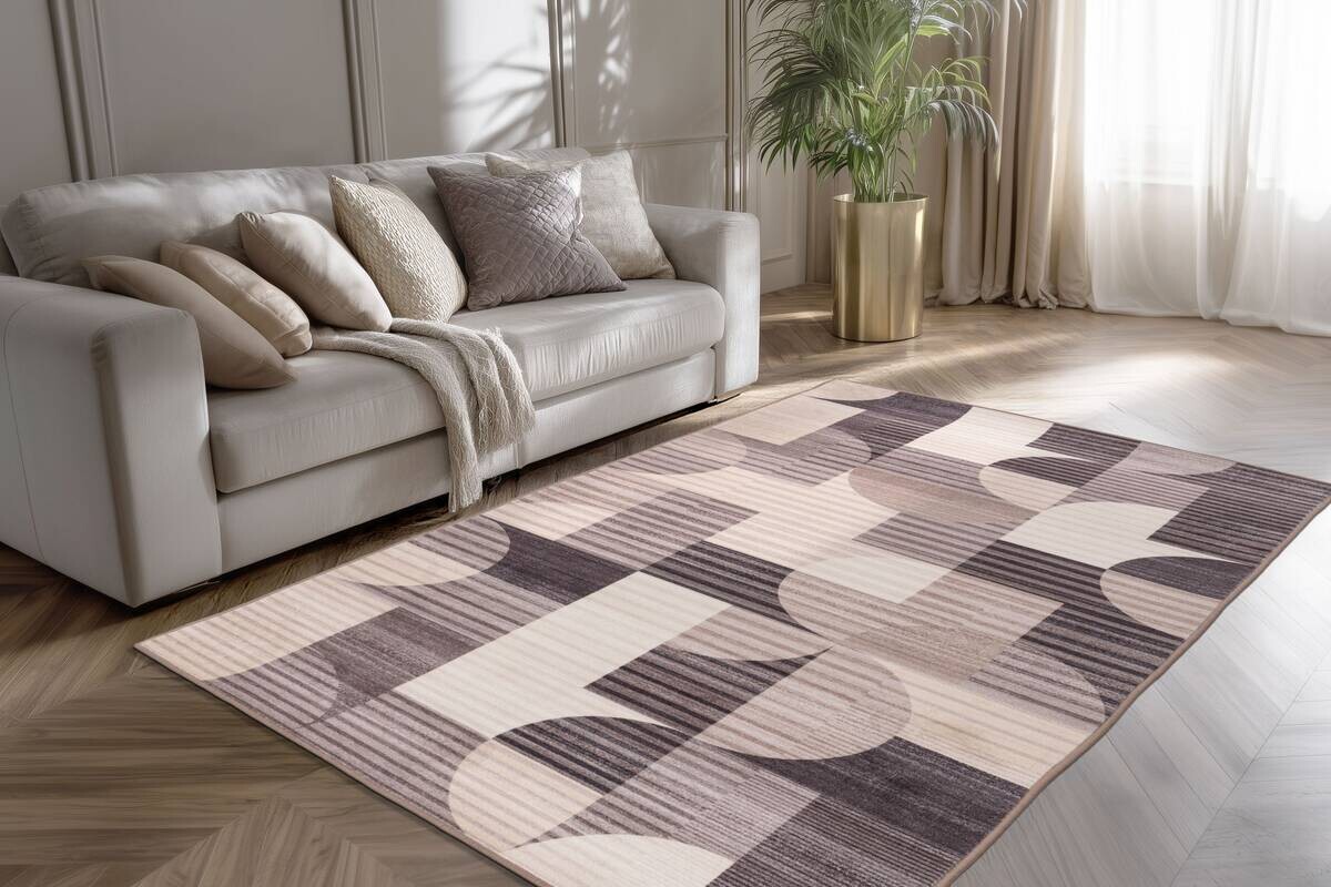 Kayoom Teppich Bluster 425 taupe B/L: ca. 120x170 cm