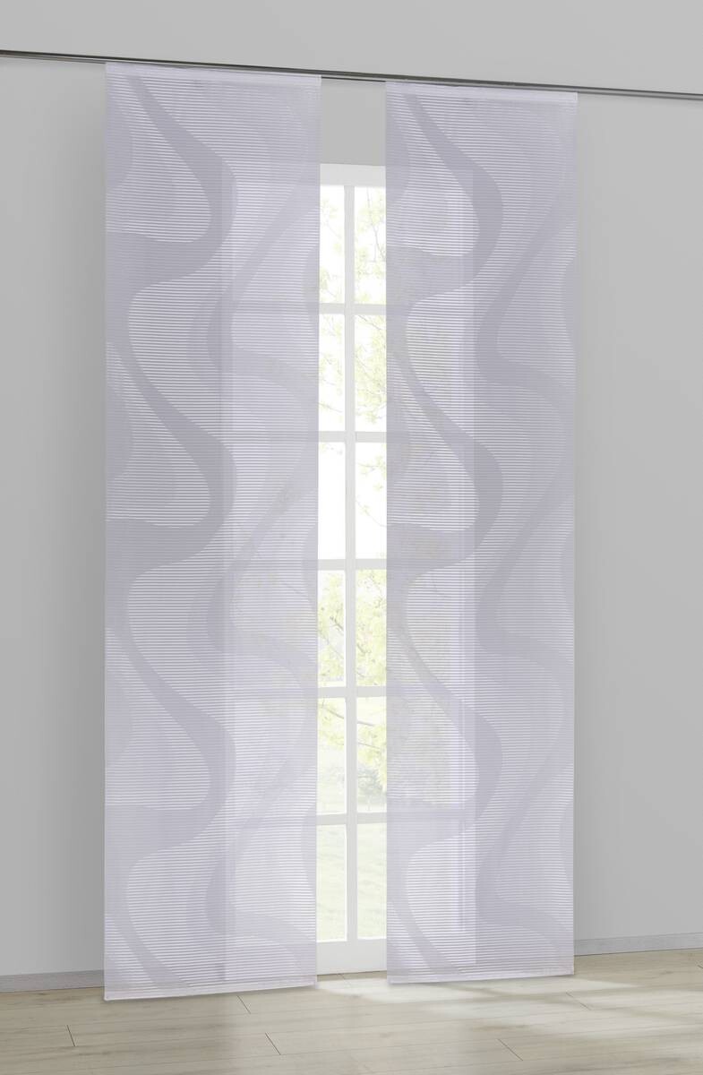 POCOline Schiebevorhang Gigi weiß B/L: ca. 60x245 cm