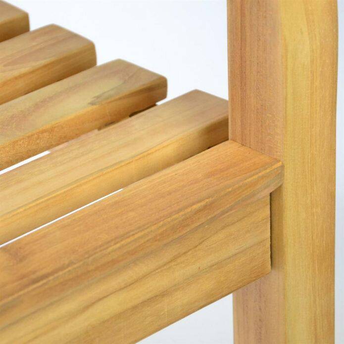 VCM Gartenbank braun Teakholz B/H/T: ca. 150x90x60 cm