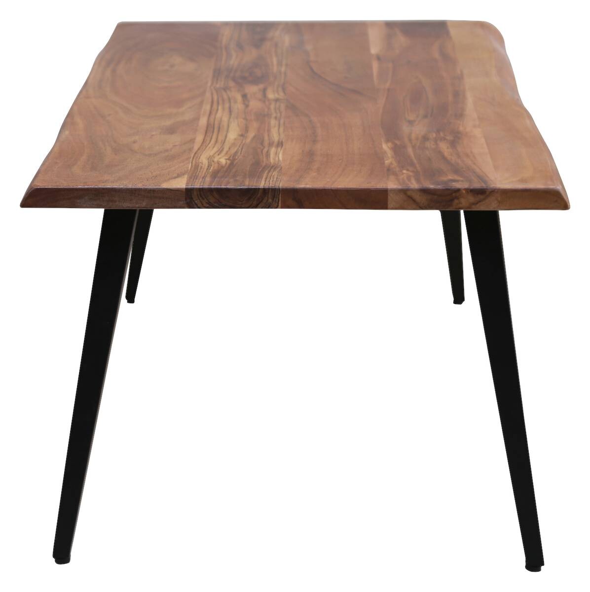 byLIVING Couchtisch CADDY natur schwarz Akazie Metall B/H/T: ca. 110x45x60 cm