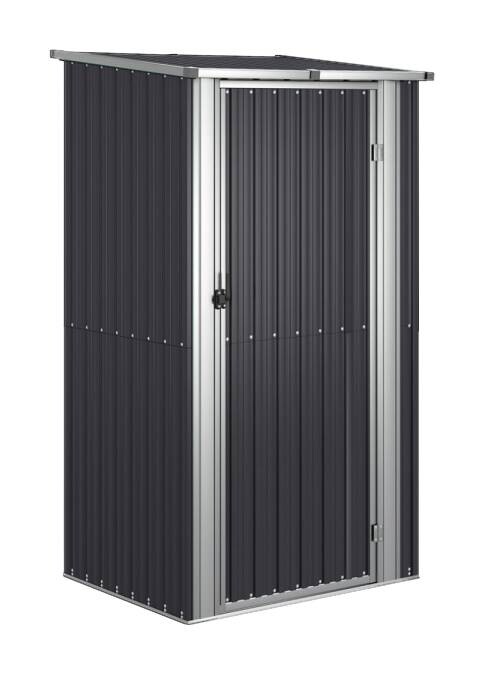 vidaXL Gartenhaus anthrazit B/H/T: ca. 118,5x209,5x97 cm