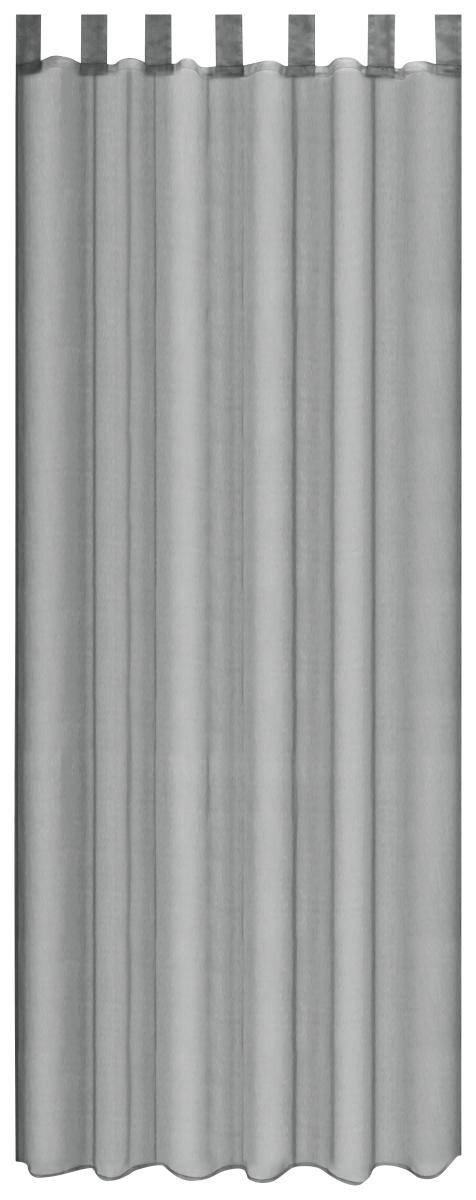 Sensation Schlaufenvorhang Look silber 50% Polyamide, 50% Polyester B/L: ca. 140x235 cm