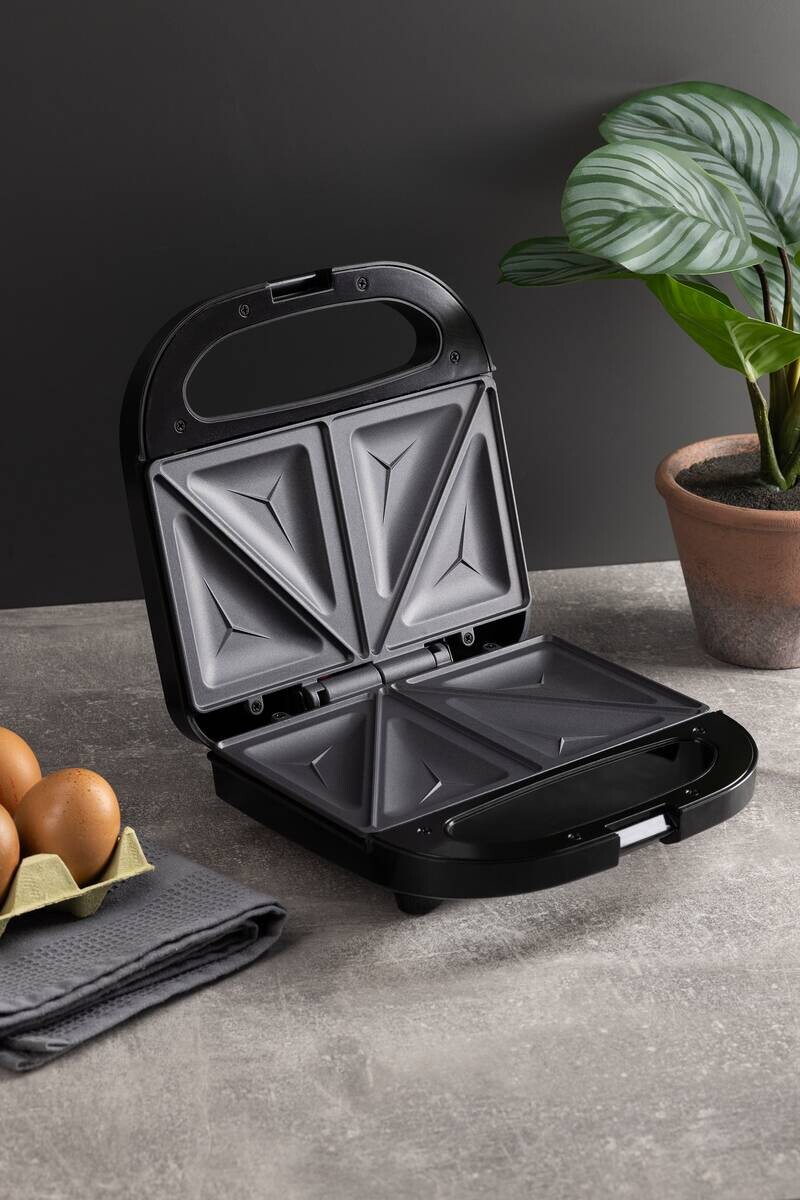 BERGNER Sandwichtoaster BG-53005-CP schwarz Kupfer Aluminium Kunststoff B/H/L: ca. 22x9x22 cm