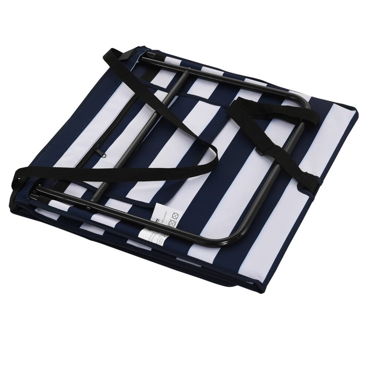 Outsunny Strandliegen blau Polyester B/H/L: ca. 51x40x142 cm