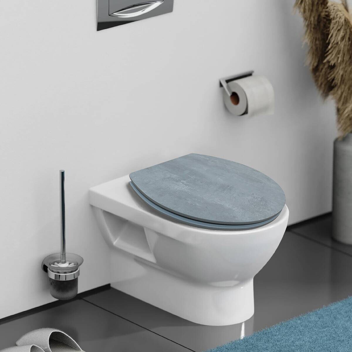 POCOline WC-Sitz Betonoptik MDF