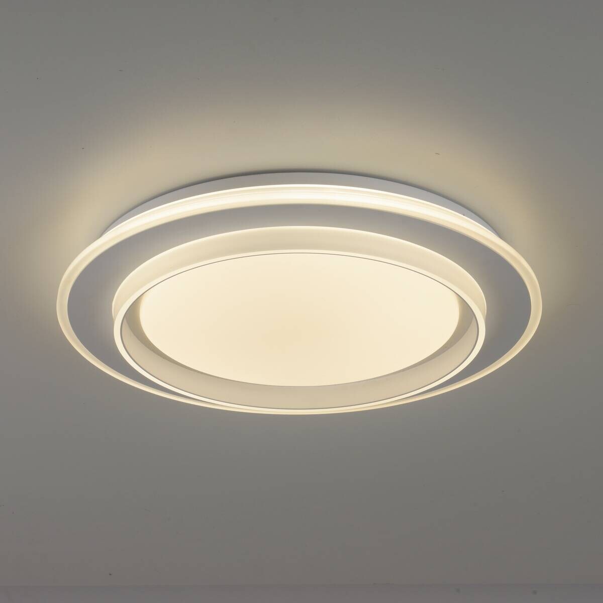 Just Light LED-Deckenleuchte Lago weiß B/H/L: ca. 40x6x40 cm