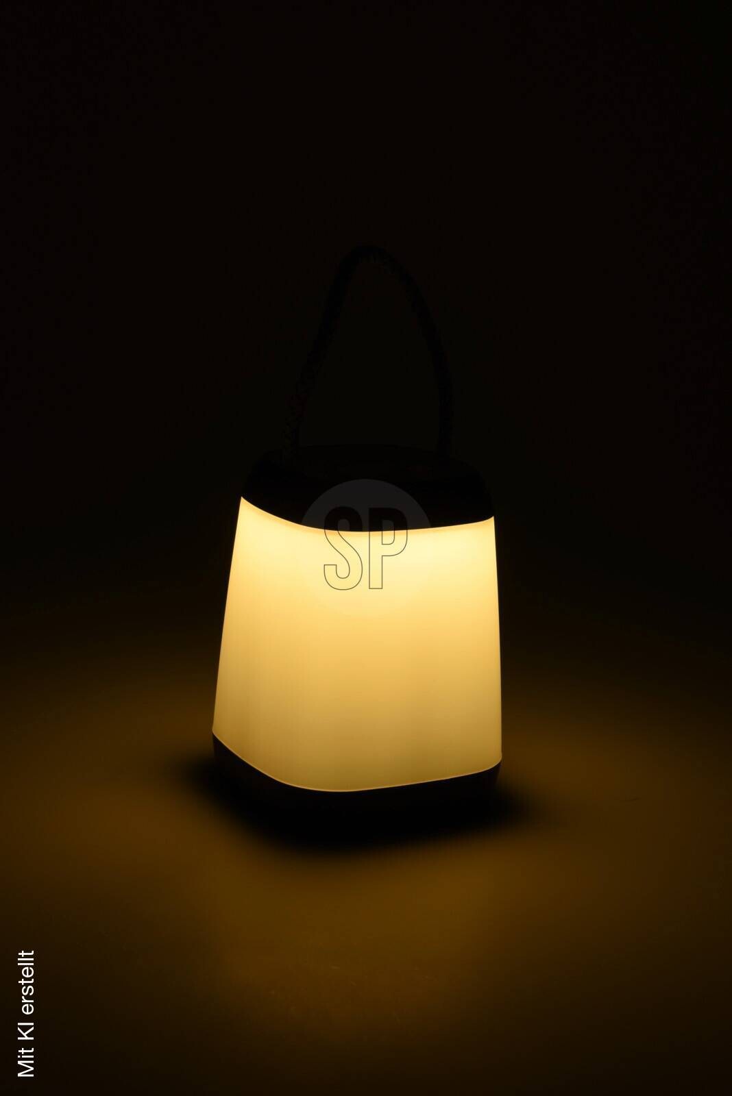 LED-Tischleuchte schwarz Kunststoff H/D: ca. 12x9 cm