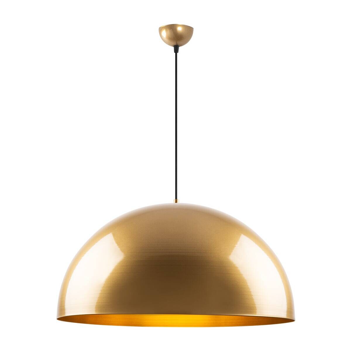 Opviq Pendelleuchte Kure gold B/H/T/L/D: ca. 60x126x60x60x60 cm E27 1 Brennstellen