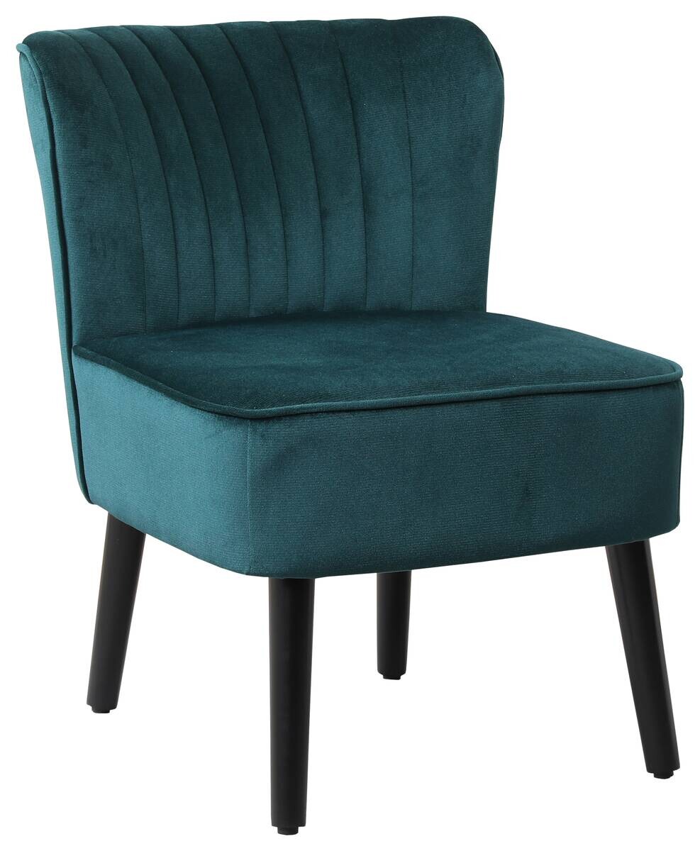 Sessel Emily grün Microfaser B/H/T: ca. 57x76x72 cm