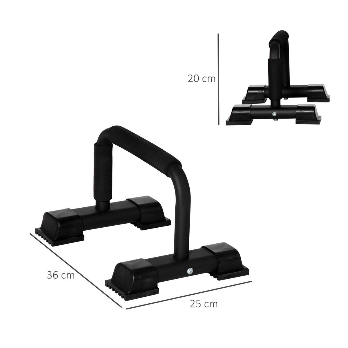 HOMCOM Fitness-Zubehör schwarz Kunststoff B/H/L: ca. 25x36x20 cm