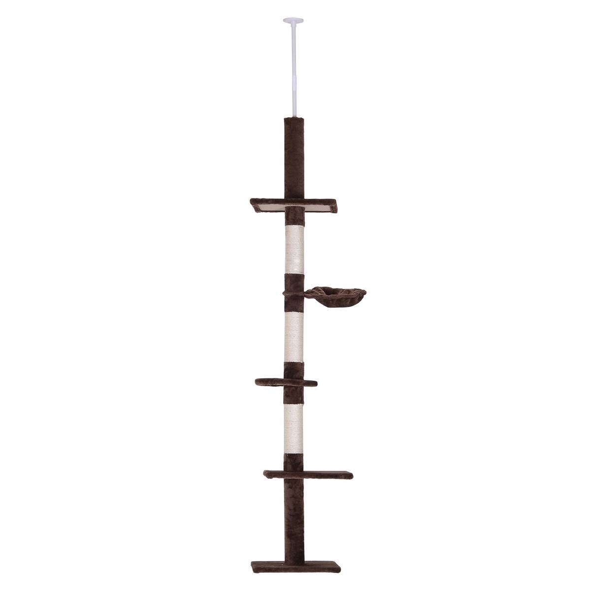 PawHut Kratzbaum braun Polyester B/H/L: ca. 30x260x40 cm