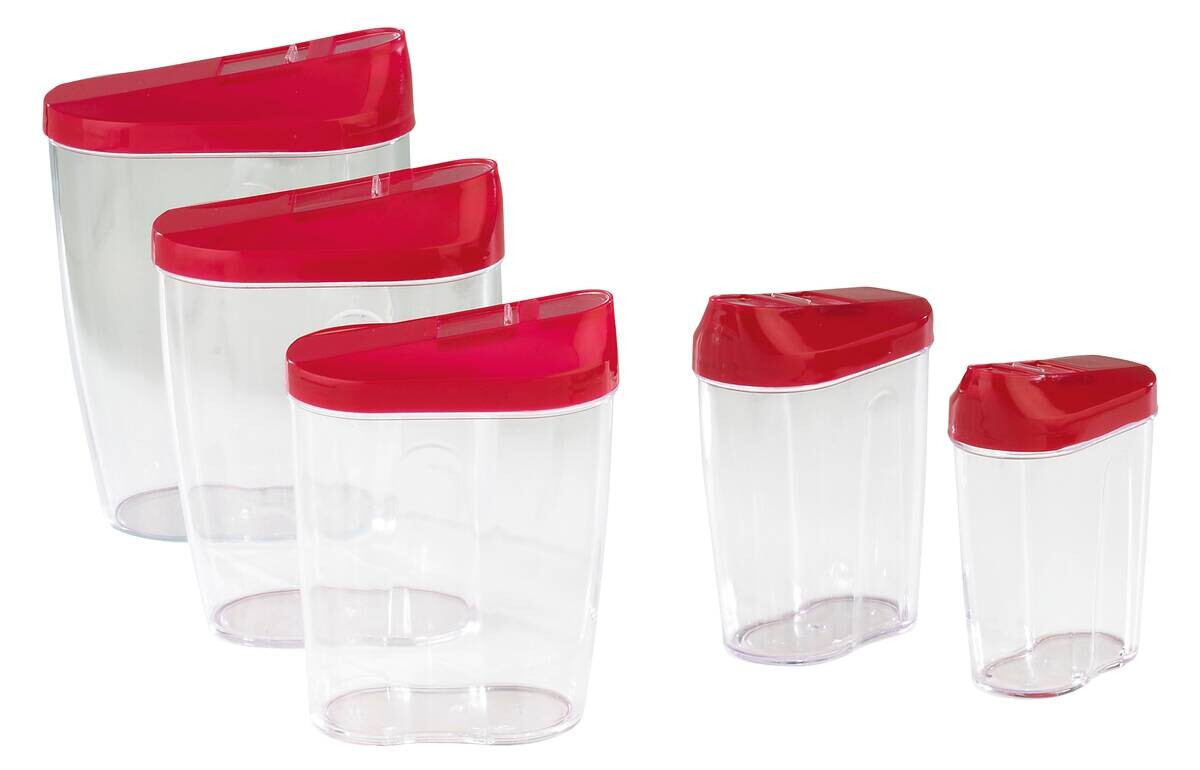 Schüttdosenset sortiert B/H/L: ca. 9x20,5x15 cm