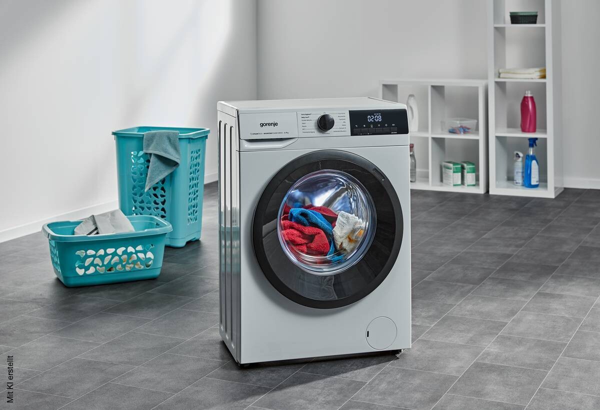 Gorenje Waschmaschine WNHEI74SAPS/DE EEK: A Spektrum: A bis G 7kg 1400U/min weiß B/H/T: ca. 60x85x47 cm
