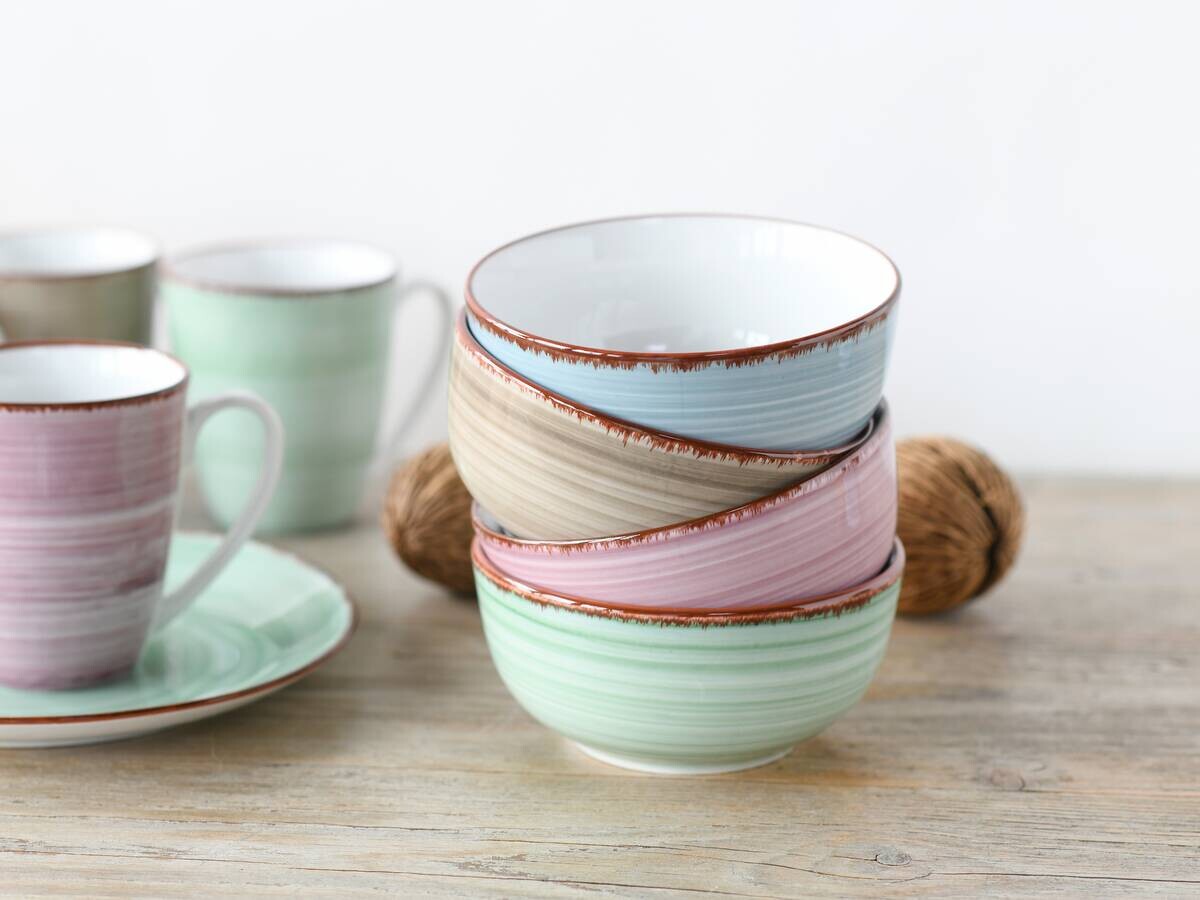 CreaTable Kombiservice Samba multicolor Porzellan 16 tlg.