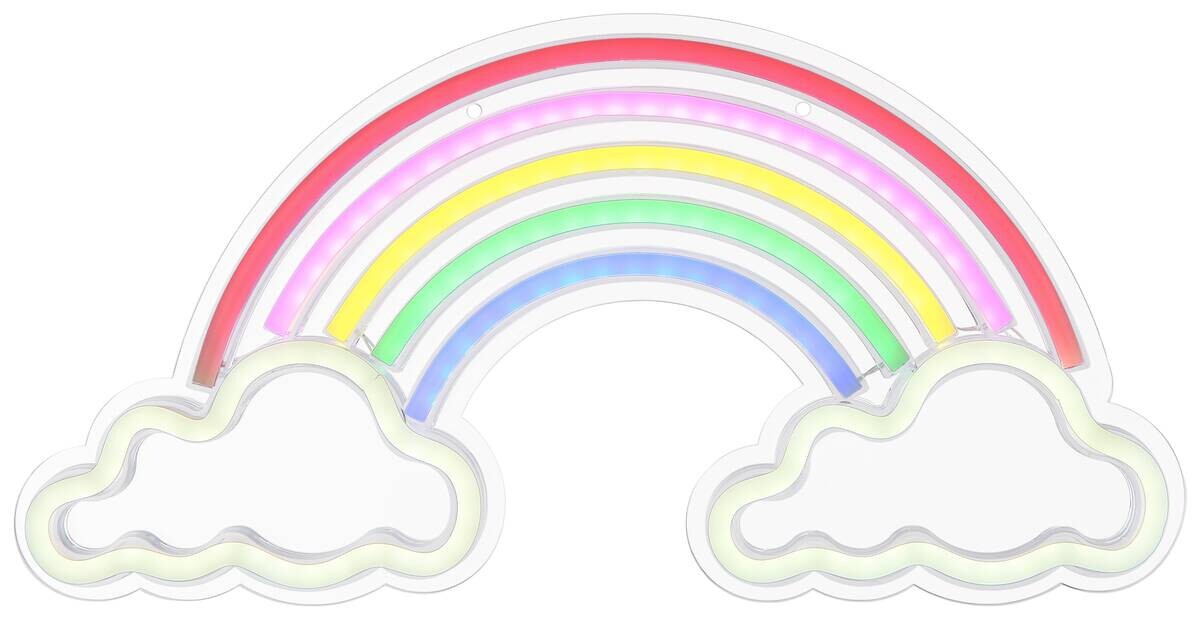 POCOline Neon Wandleuchte Rainbow multicolor B/H: ca. 40x42 cm