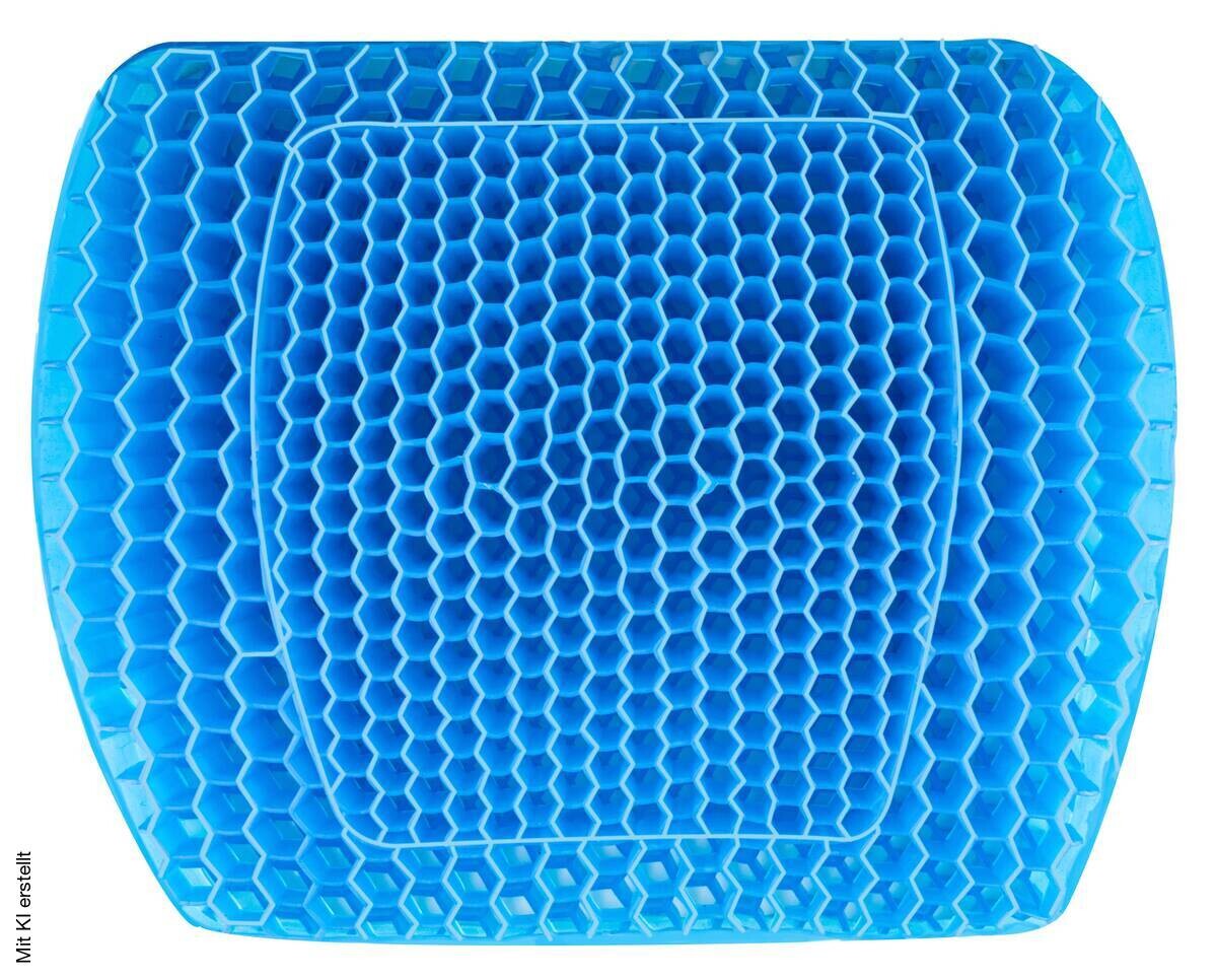 Taillenkissen blau Kunststoff B/H/T: ca. 72x37x33 cm