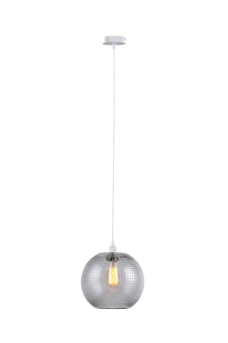 Kayoom Pendelleuchte Saturn grau Glas B/H/L: ca. 26x26x26 cm E27 1 Brennstellen