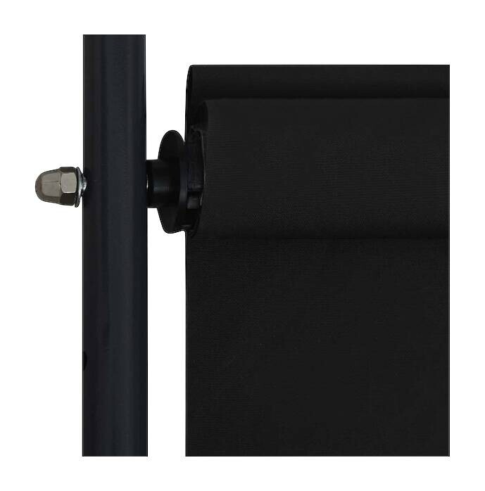 vidaXL Senkrechtmarkise anthrazit 100% Polyester Aluminium Stahl B/H: ca. 120x270 cm
