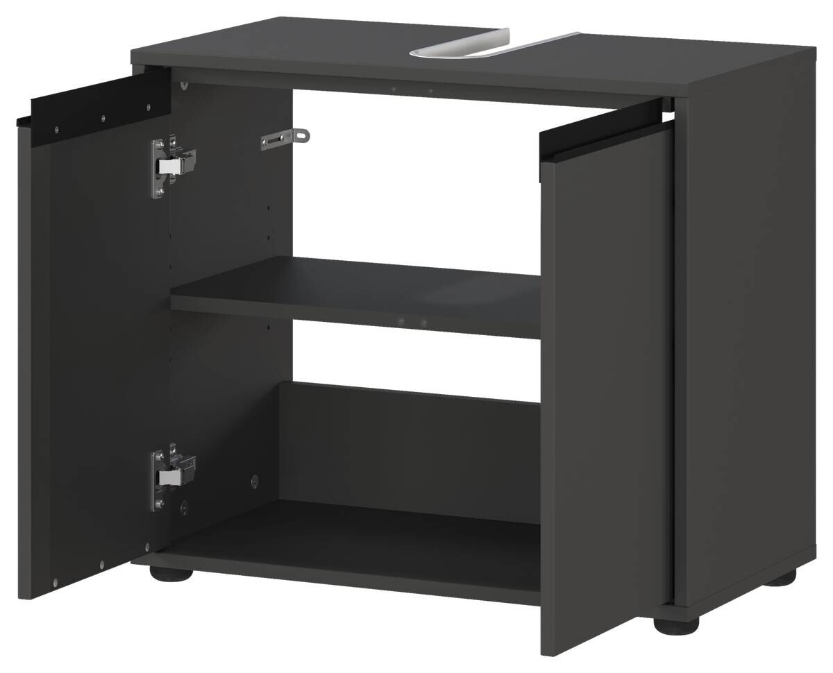 Waschbeckenunterschrank 2200-547 Graphit B/H/T: ca. 63x55x34 cm