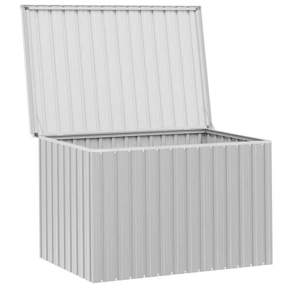 vidaXL Aufbewahrungsbox grau Kunststoff B/H/T/L: ca. 99x93x99x149 cm