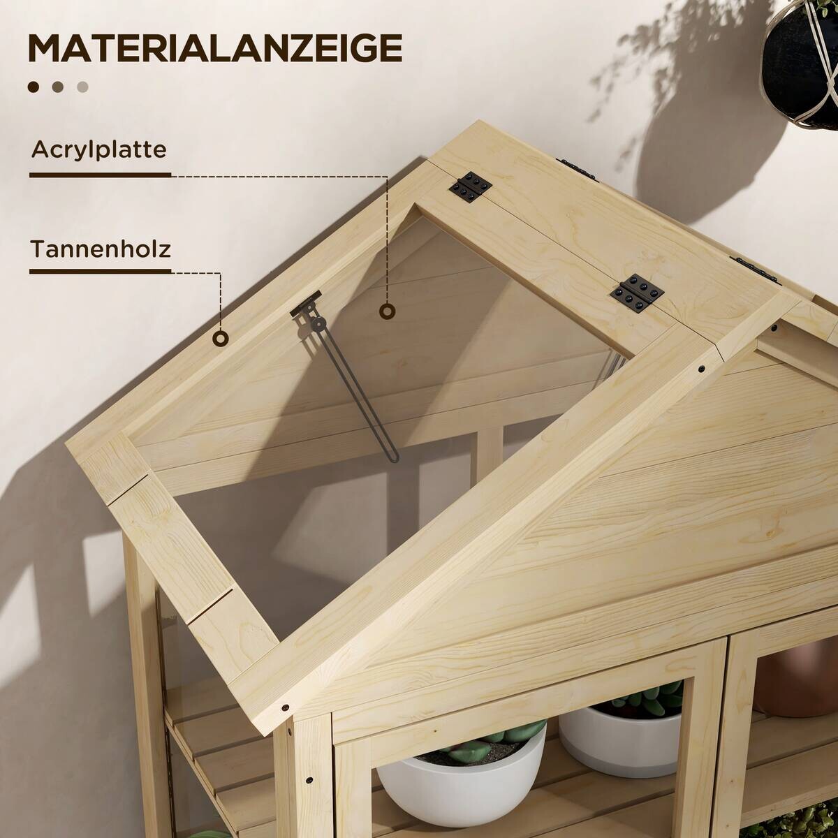 Outsunny Gewächshaus B/H/L: ca. 56,5x100x178 cm