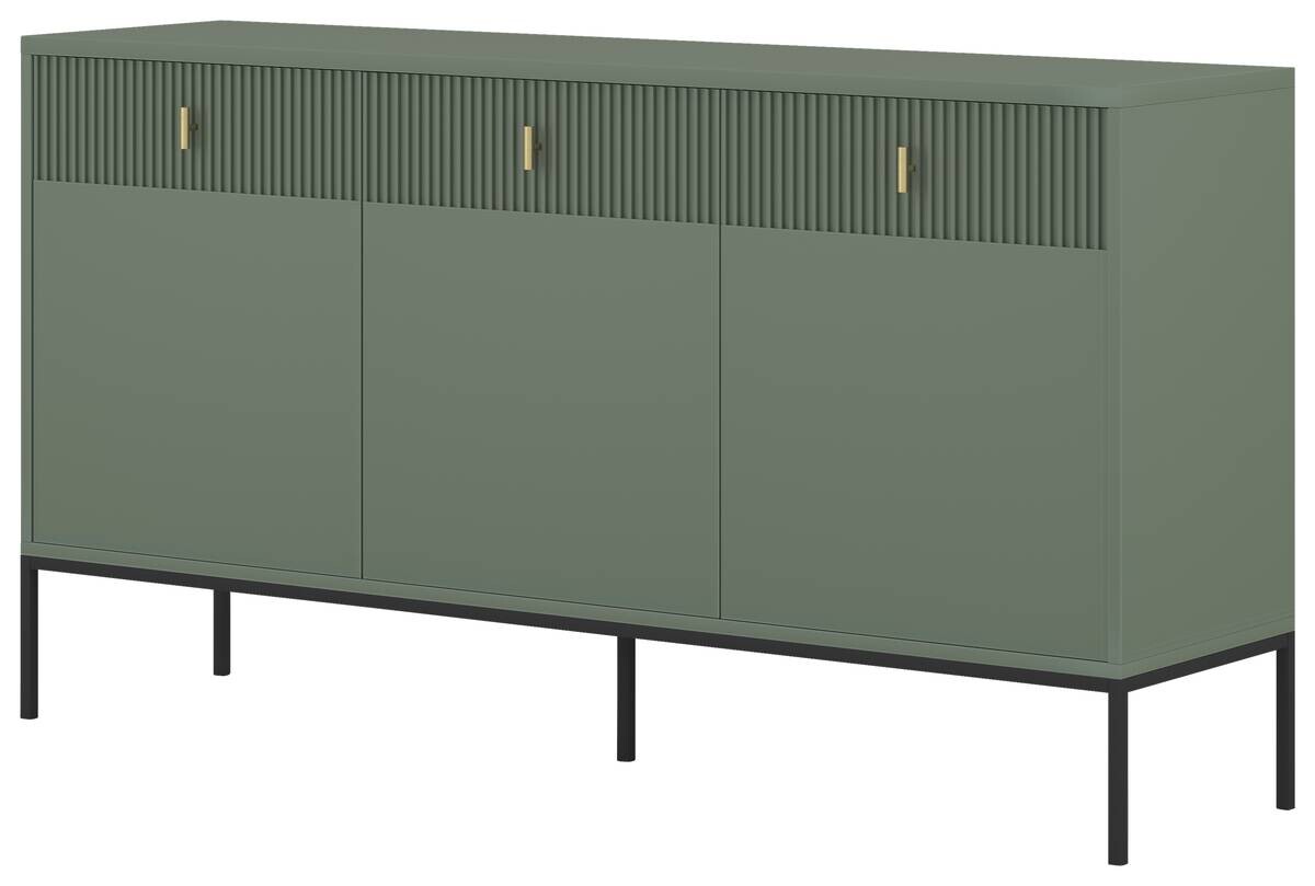 Kommode MAGGIORE grün dunkel B/H/T: ca. 154,2x82,5x39 cm