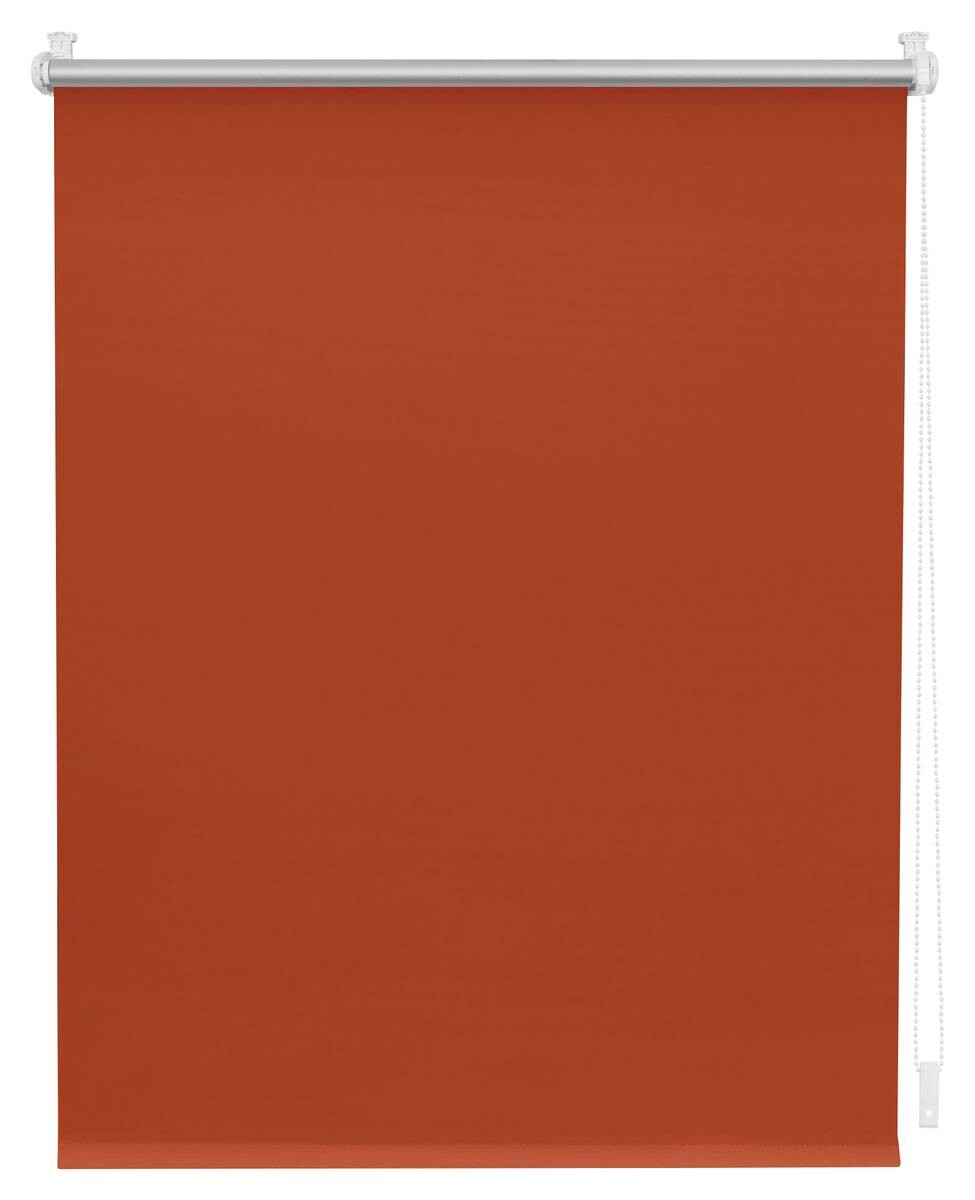 LICHTBLICK Thermo Klebe-/Klemmrollo Verdunklungsqualität terracotta B/L: ca. 90x220 cm