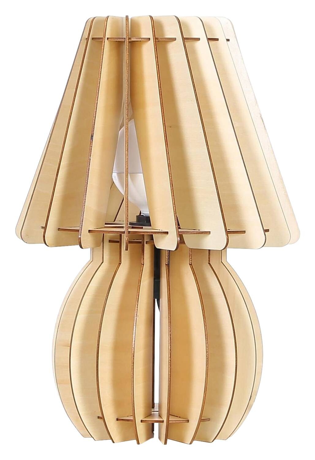Kayoom Tischleuchte Gino anthrazit Holz B/H/T: ca. 26x40x26 cm null 1 Brennstellen