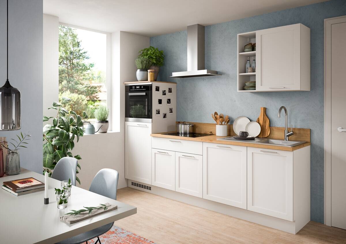 xonox.home Küchenblock Charly Eiche Artisan Nachbildung B/H/T: ca. 260x222x60 cm