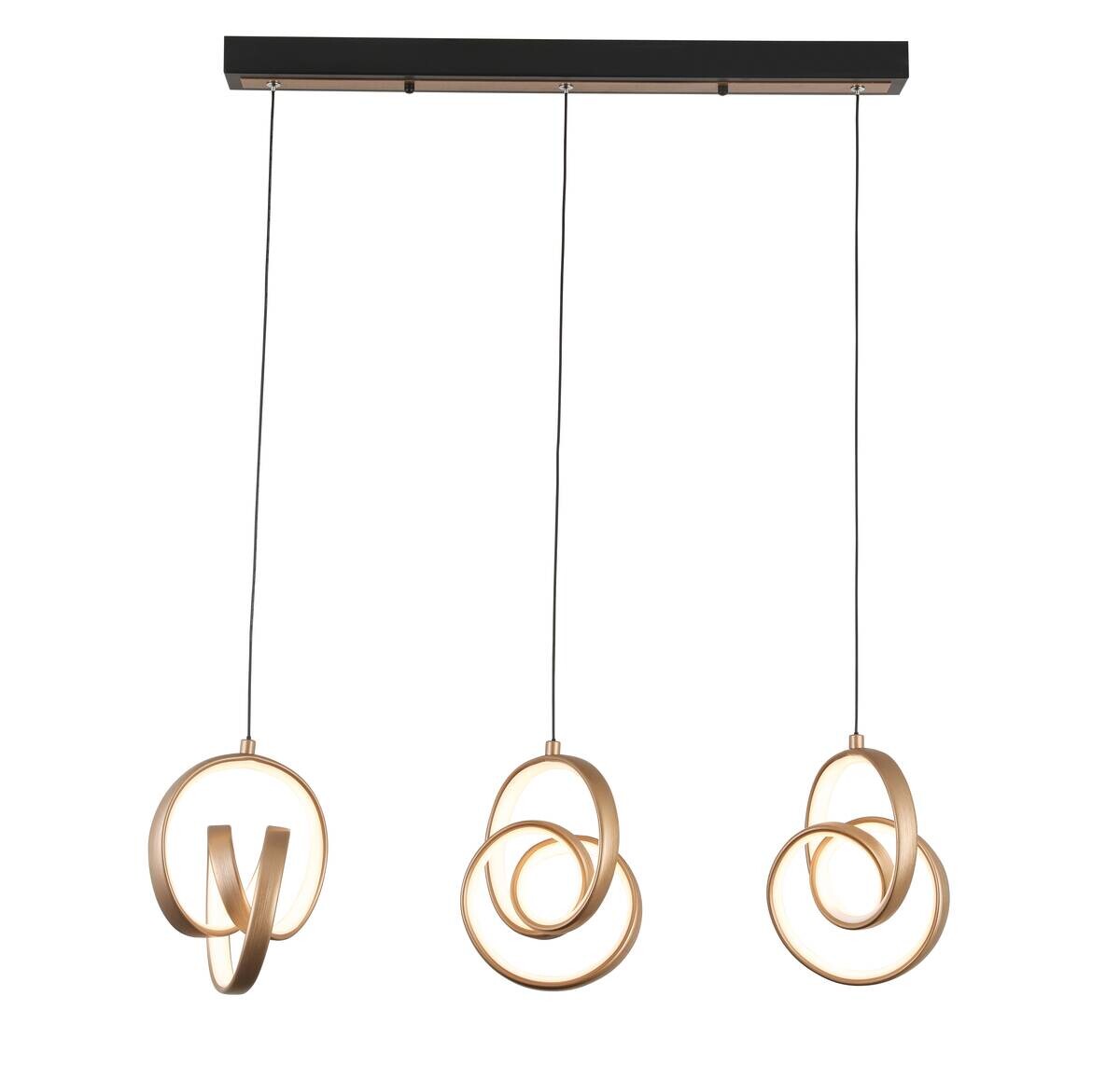 Nolo LED-Pendelleuchte Tamara Cappuccino B/H/L: ca. 75x18x120 cm